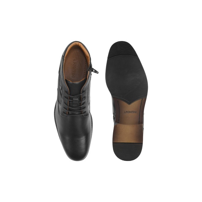 J.Fontini Men Black Formal Boots (SKU: 14-933-11-40)