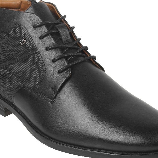 J.Fontini Men Black Formal Boots (SKU: 14-933-11-40)