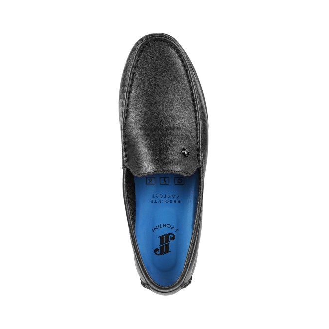 J.Fontini Men Black Casual Loafers (SKU: 14-974-11-40)