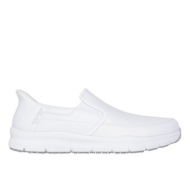 Skechers Men White Sports Slip Ons