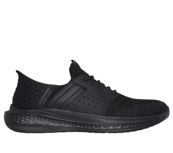 Skechers Men Black Sports Walking Shoes (SKU: 158-210811-11-8)