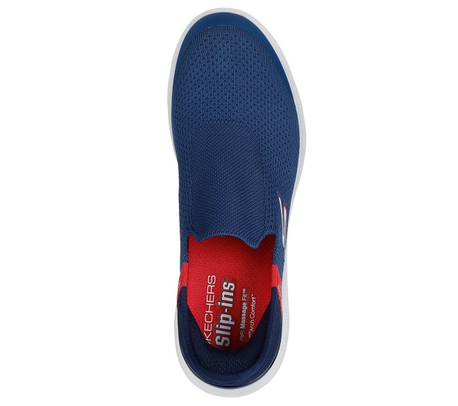 Skechers Men Blue-Multi Sports Walking Shoes (SKU: 158-216411-54-10)
