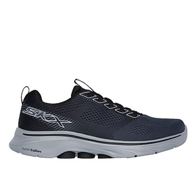 Skechers Men Black-grey Sports Lace Up