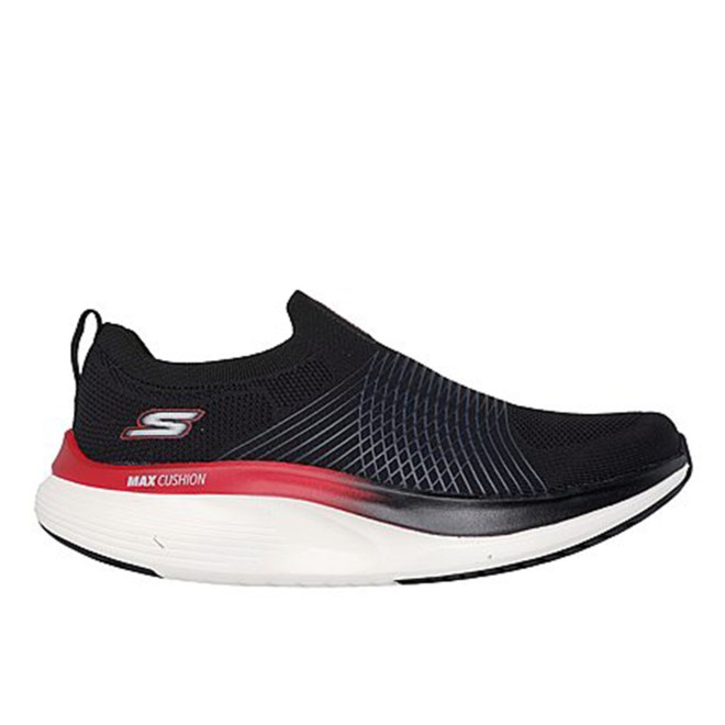 Skechers Men Black-red Sports Slip Ons