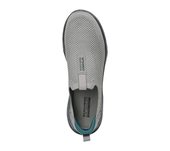 Skechers Men Grey-suede Sports Walking Shoes (SKU: 158-216633-68-7)