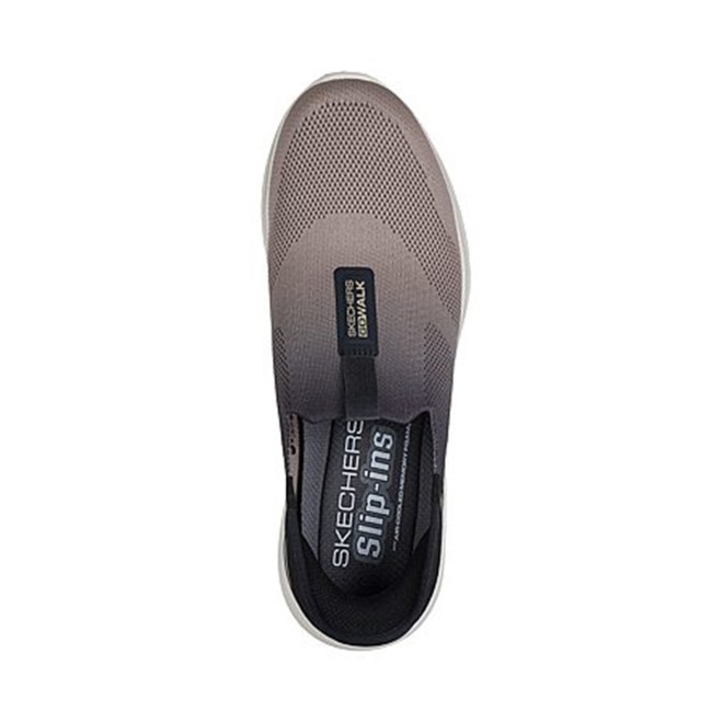 Skechers Men Black-multi Sports Slip Ons (SKU: 158-216641-53-8)