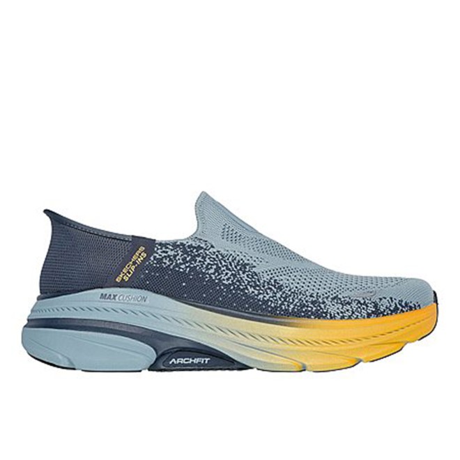 Skechers Men Blue-multi Sports Slip Ons