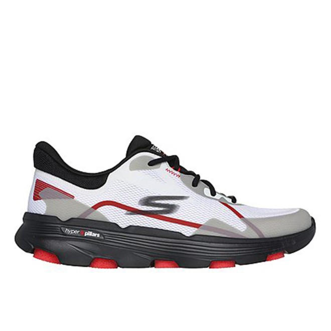 Skechers Men White-black Sports Lace Up