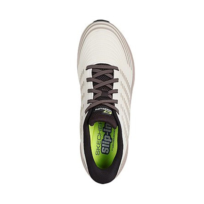 Skechers Men Beige Sports Slip Ons (SKU: 158-220886-20-7)