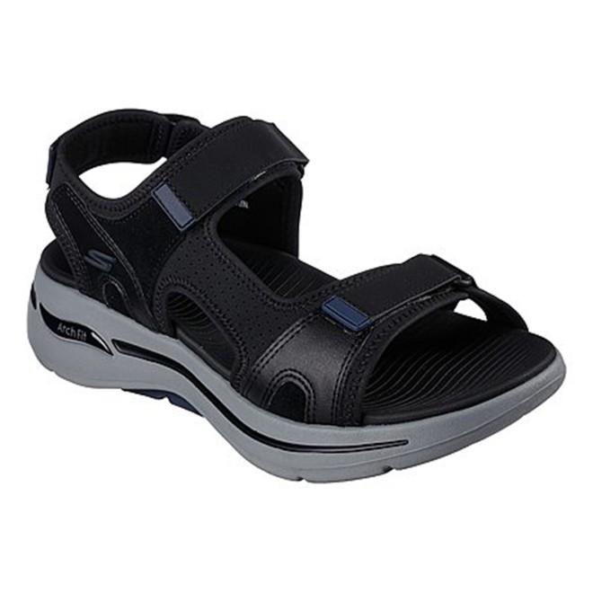 Skechers Men Black-blue Sports Sandals (SKU: 158-229021-77-7)