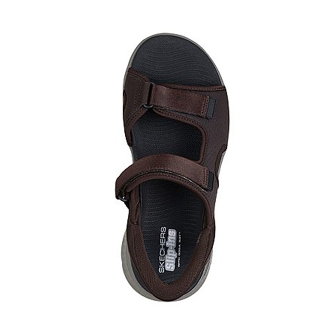 Skechers Men Brown Sports Slip Ons (SKU: 158-229210-12-7)