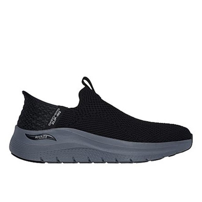 Skechers Men Black-grey Sports Sneakers