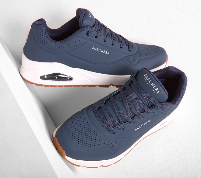 Skechers Men Blue-navy Sports Sneakers