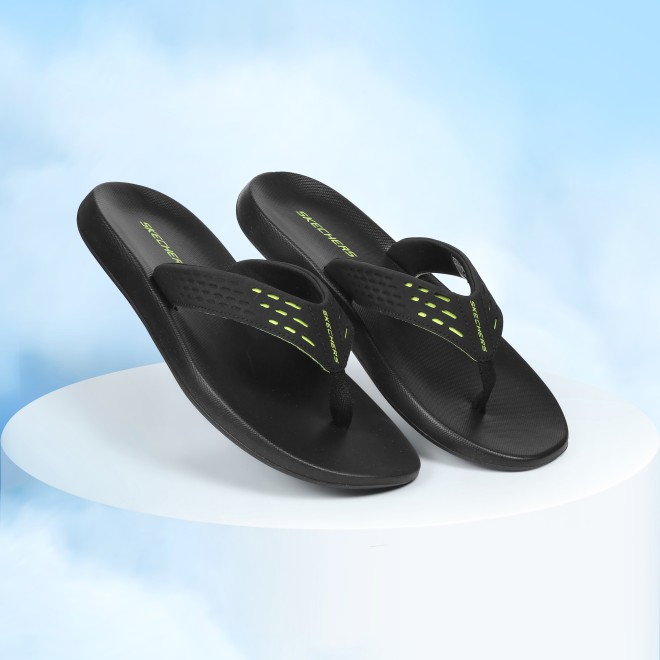 Men Black Casual Slippers