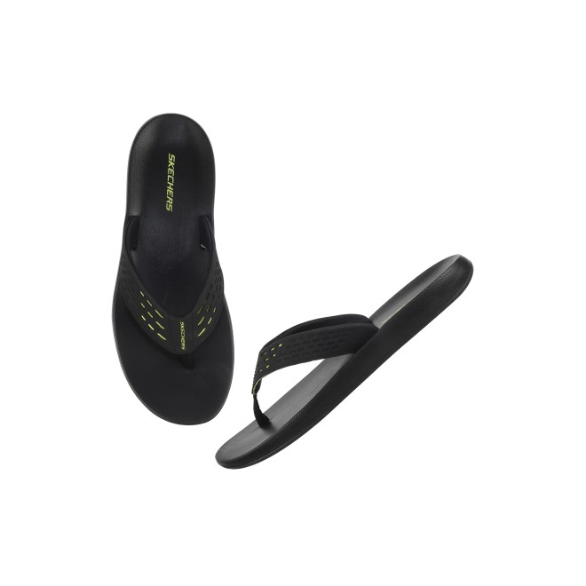 Skechers Men Black Casual Slippers (SKU: 158-894204-11-9) Skechers Men Black Casual Slippers (SKU: 158-894204-11-9)