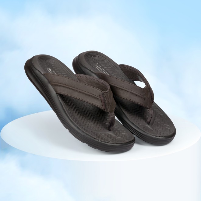 Men Brown Casual Slippers