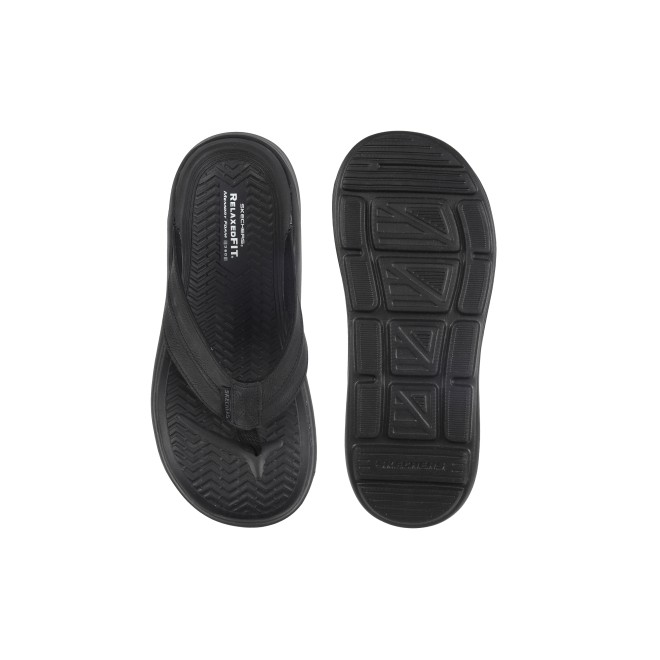 Skechers Men Black Casual Slippers (SKU: 158-894325-11-9)