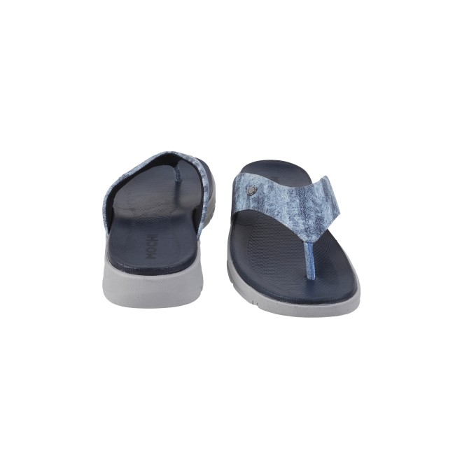 Mochi Men Blue Casual Slippers & Flip Flops (SKU: 16-1005-45-40)