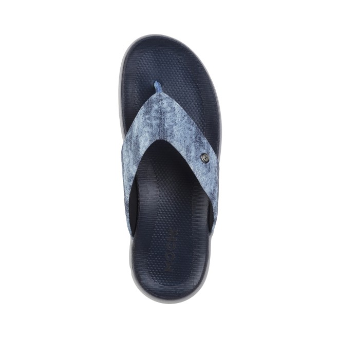 Mochi Men Blue Casual Slippers & Flip Flops (SKU: 16-1005-45-40)