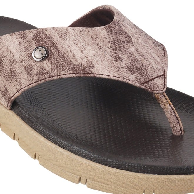 Mochi Men Brown Casual Slippers & Flip Flops (SKU: 16-1005-12-40)