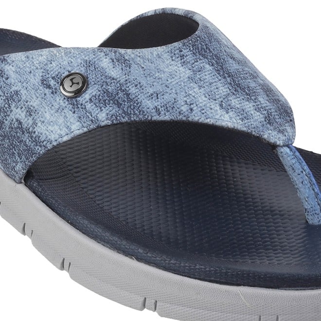 Mochi Men Blue Casual Slippers & Flip Flops (SKU: 16-1005-45-40)