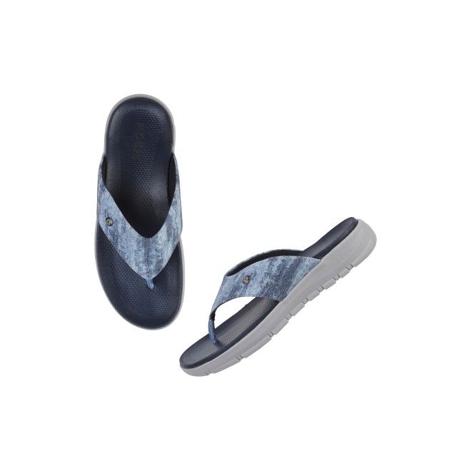 Mochi Men Blue Casual Slippers & Flip Flops (SKU: 16-1005-45-40)