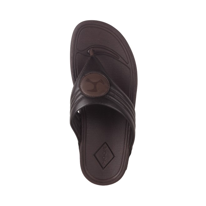 Mochi Men Brown Casual Slippers (SKU: 16-1018-12-40)