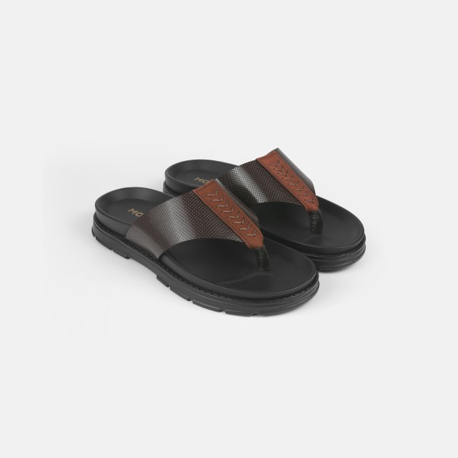 Mochi Men Brown Casual Slippers (SKU: 16-1028-12-39) Mochi Men Brown Casual Slippers (SKU: 16-1028-12-39)