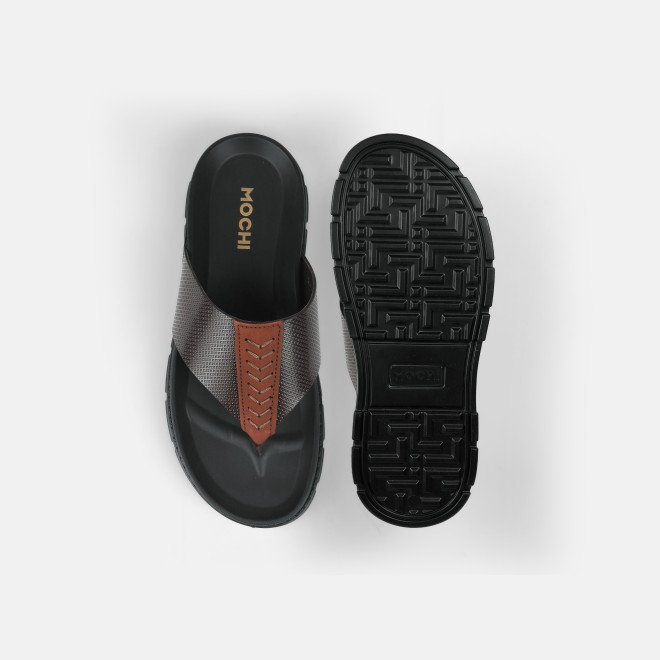 Mochi Men Brown Casual Slippers (SKU: 16-1028-12-39) Mochi Men Brown Casual Slippers (SKU: 16-1028-12-39)