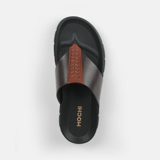 Mochi Men Brown Casual Slippers (SKU: 16-1028-12-39) Mochi Men Brown Casual Slippers (SKU: 16-1028-12-39)