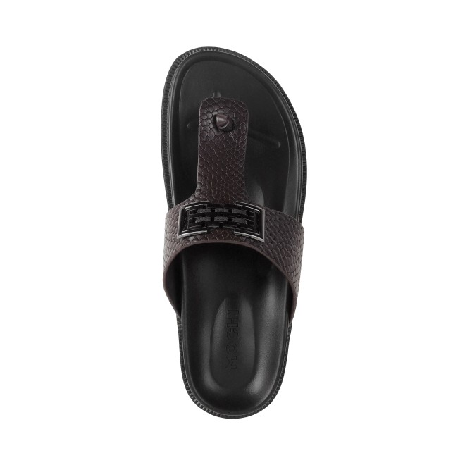 Mochi Men Brown Casual Slippers (SKU: 16-1029-12-40)