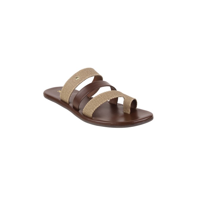 Mochi Men Brown Casual Slippers & Flip Flops (SKU: 16-1041-12-40)