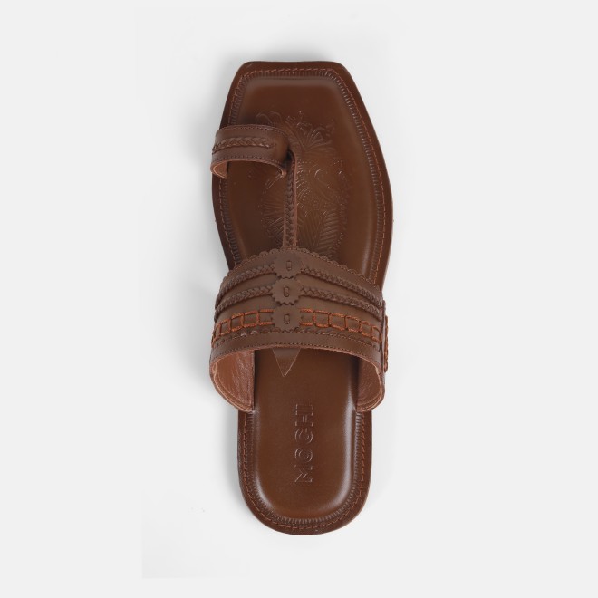 Mochi Men Tan Ethnic Kolhapuris (SKU: 16-1047-23-40)