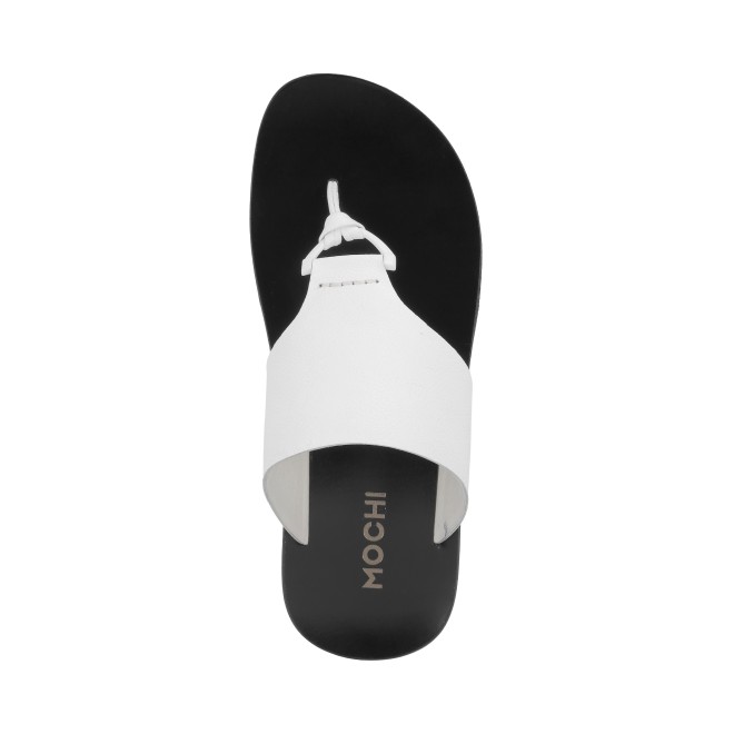 Mochi Men White Casual Slippers (SKU: 16-1057-16-40)