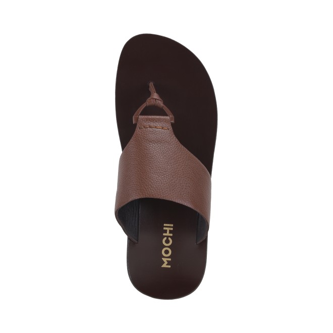 Mochi Men Tan Casual Slippers (SKU: 16-1057-23-40)