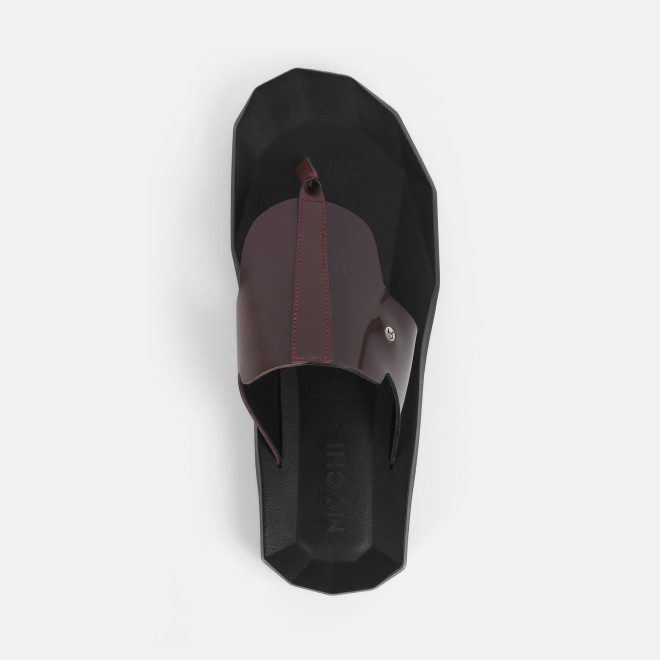 Mochi Men Wine Casual Slippers (SKU: 16-1059-58-40)