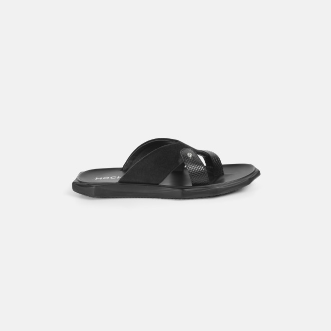 Mochi Men Black Casual Slippers (SKU: 16-1064-11-40) Mochi Men Black Casual Slippers (SKU: 16-1064-11-40)