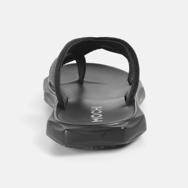 Mochi Men Black Casual Slippers (SKU: 16-1064-11-40) Mochi Men Black Casual Slippers (SKU: 16-1064-11-40)