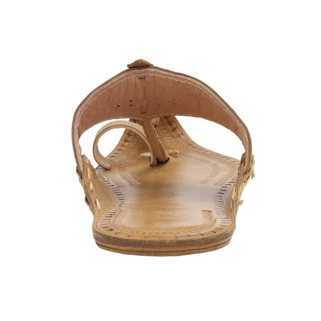 Mochi Men Beige Ethnic Kolhapuris (SKU: 16-1071-20-40)