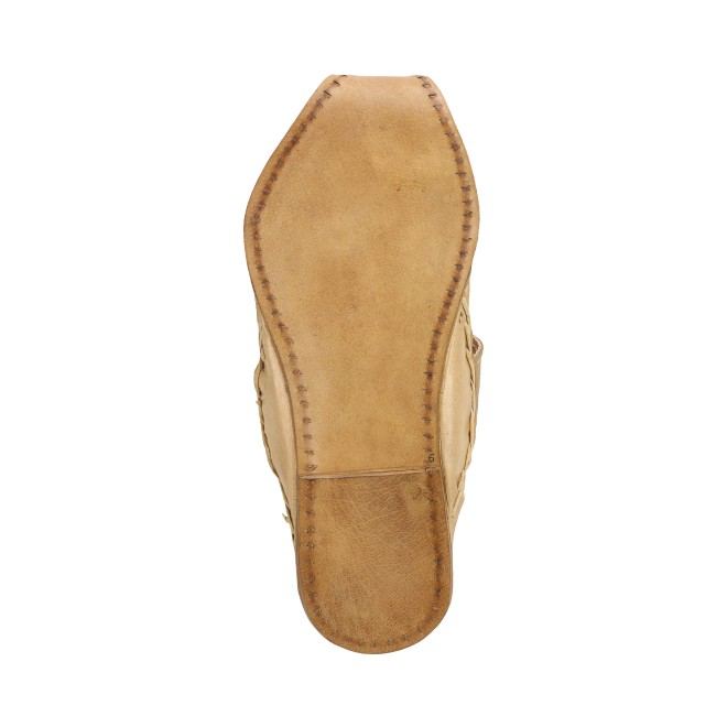 Mochi Men Beige Ethnic Kolhapuris (SKU: 16-1071-20-40)