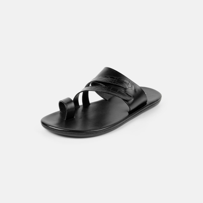 Mochi Men Black Casual Slippers (SKU: 16-1076-11-39)