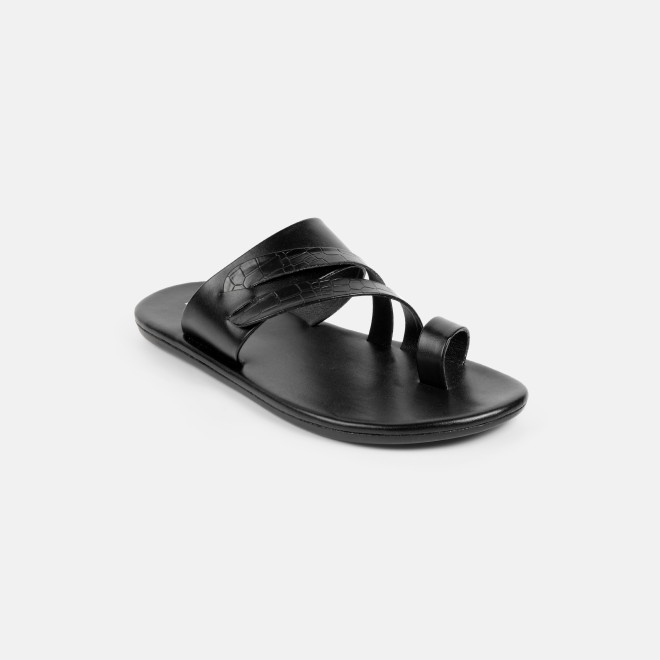 Mochi Men Black Casual Slippers (SKU: 16-1076-11-39)