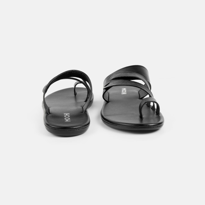 Mochi Men Black Casual Slippers (SKU: 16-1076-11-39)