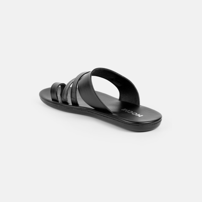 Mochi Men Black Casual Slippers (SKU: 16-1076-11-39)