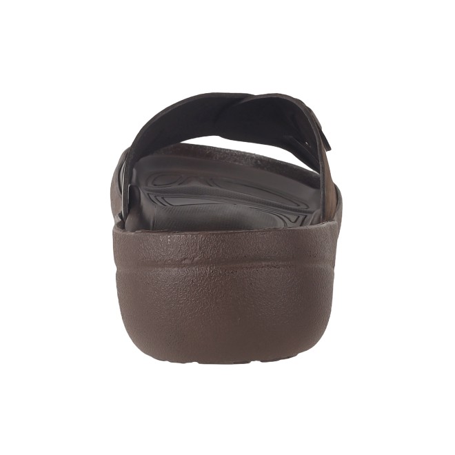 Mochi Men Brown Casual Slippers (SKU: 16-1086-12-41)