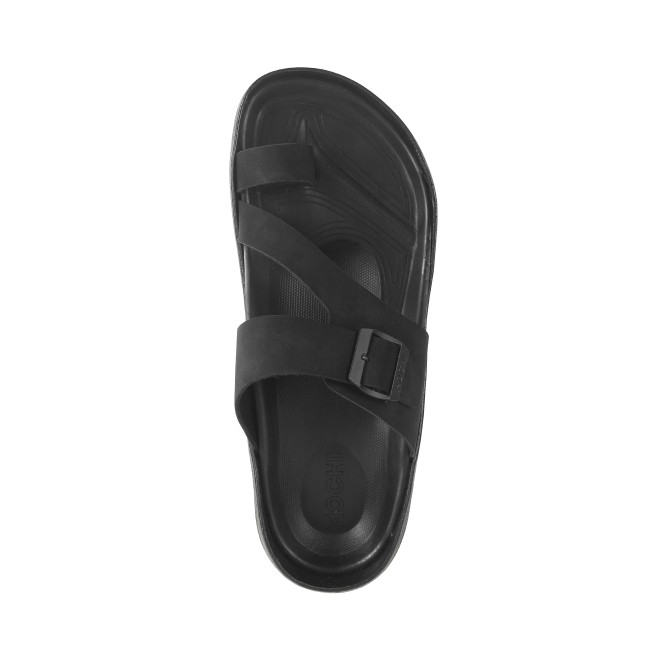 Mochi Men Black Casual Slippers (SKU: 16-1096-11-39) Mochi Men Black Casual Slippers (SKU: 16-1096-11-39)