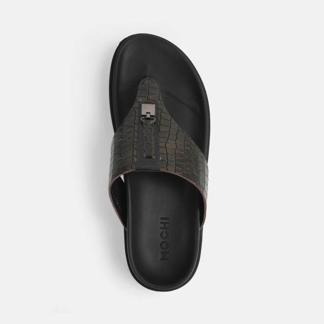 Mochi Men Black Casual Slippers (SKU: 16-1098-11-39) Mochi Men Black Casual Slippers (SKU: 16-1098-11-39)