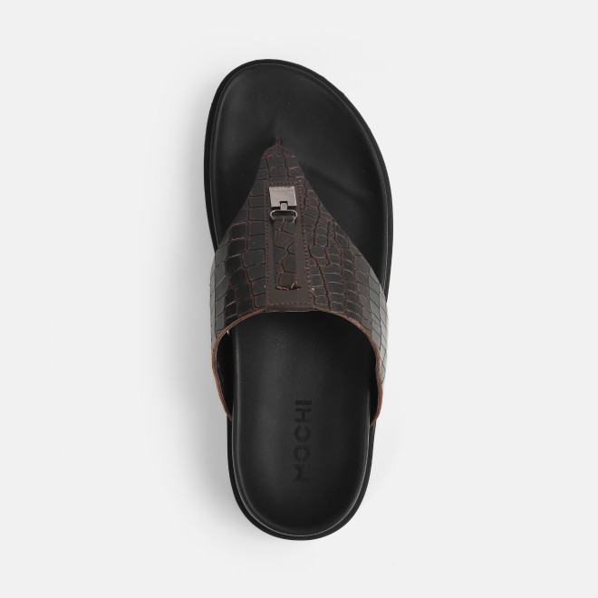 Mochi Men Brown Casual Slippers (SKU: 16-1098-12-40) Mochi Men Brown Casual Slippers (SKU: 16-1098-12-40)