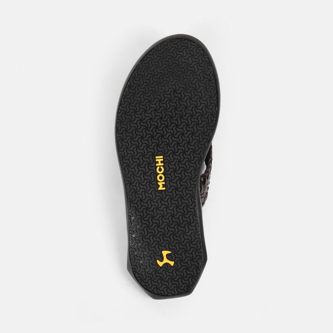 Mochi Men Black Casual Slippers (SKU: 16-1124-11-40)