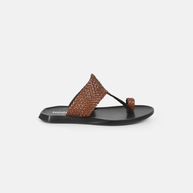 Mochi Men Tan Ethnic Kolhapuris (SKU: 16-1125-23-41)
